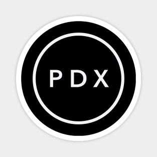 Portland PDX City Circle Magnet